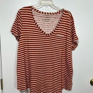 Torrid Women's Red Striped Top